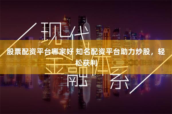 股票配资平台哪家好 知名配资平台助力炒股，轻松获利