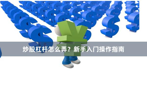 炒股杠杆怎么弄?新手入门操作指南